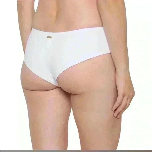 Roxy Shadow in the Sun Cheeky Bikini Bottoms in White Size Medium NWT - Picture 2 of 6